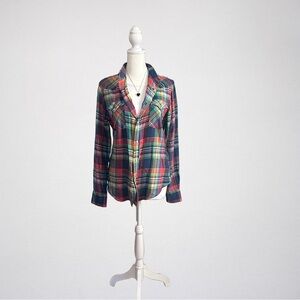 🧥 Rare Vintage-Inspired Ralph Lauren Plaid Blouse | Snap Front | Gift Ready
